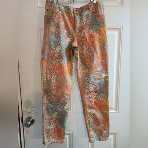 Peruvian Connection Water Color Splatter Pants